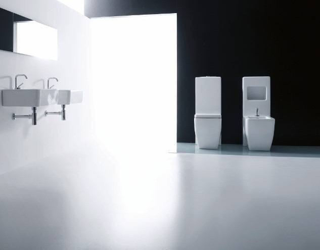 Kerasan Ego Бачок напольный для биде, с вырезом для аксессуаров, цвет: Bianco 2482 bi