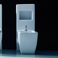 Kerasan Ego Бачок напольный для биде, с вырезом для аксессуаров, цвет: Bianco 2482 bi