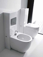 Kerasan Ego Бачок напольный для биде, с вырезом для аксессуаров, цвет: Bianco 2482 bi