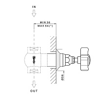 Nicolazzi Termostatico Запорный вентиль 3/4, цвет хром 4912CR18