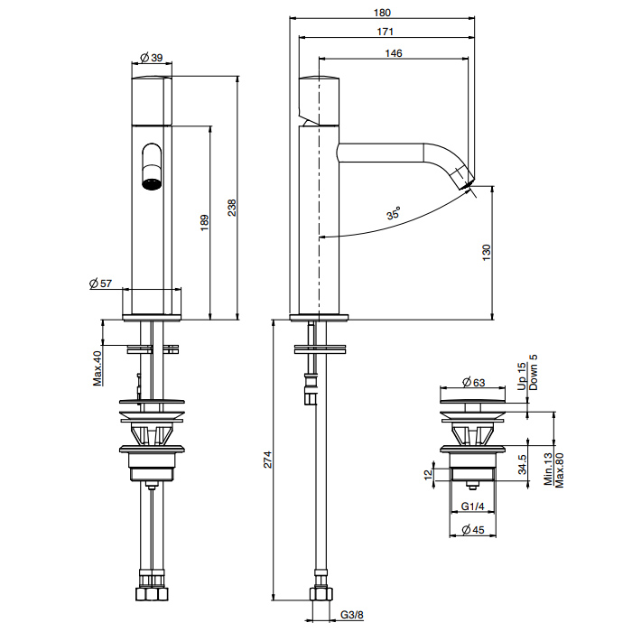 Fima Carlo Frattini So Ручка для смесителя, цвет хром S3CR
