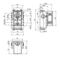 Fima Carlo Frattini Внутренняя часть встраиваемого смесителя для душа F3000