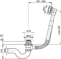 Слив-перелив Timo 8004 Gold 8004 gold