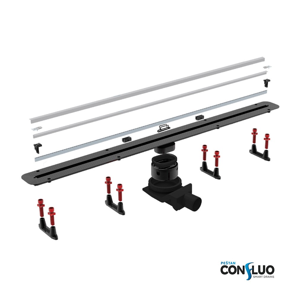 Душевой лоток Pestan Confluo Slim Line 750 с решеткой 13100034