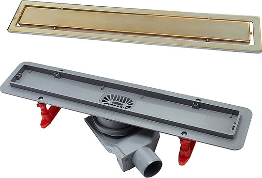 Душевой лоток Pestan Confluo Premium Gold Line 450 с решеткой 13100051