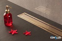 Душевой лоток Pestan Confluo Premium Gold Line 450 с решеткой 13100051