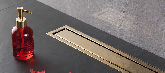 Душевой лоток Pestan Confluo Premium Gold Line 750 с решеткой 13100054