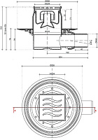 Pestan Dry Ceramic Точечный трап под плитку 10х10 см 13000107