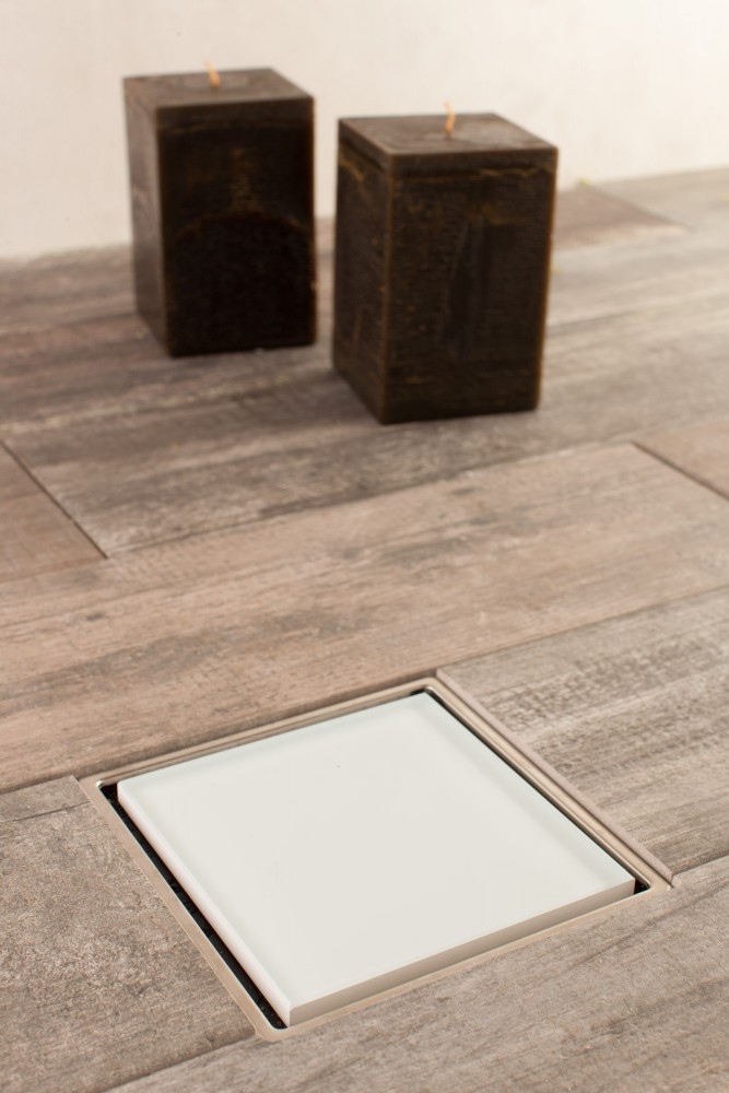 Pestan Dry White Glass Точечный трап 10х10 см, цвет: белый 13000104