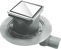 Pestan Dry White Glass Точечный трап 10х10 см, цвет: белый 13000104