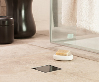 Pestan Dry Black Glass Точечный трап 10х10 см, цвет: черный 13000101