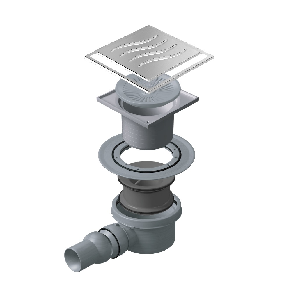 Pestan Tide Mask Точечный трап 15х15 см, цвет: хром 13000070