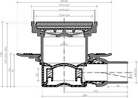 Pestan Black Glass Точечный трап 15х15 см, цвет: черный 13000089