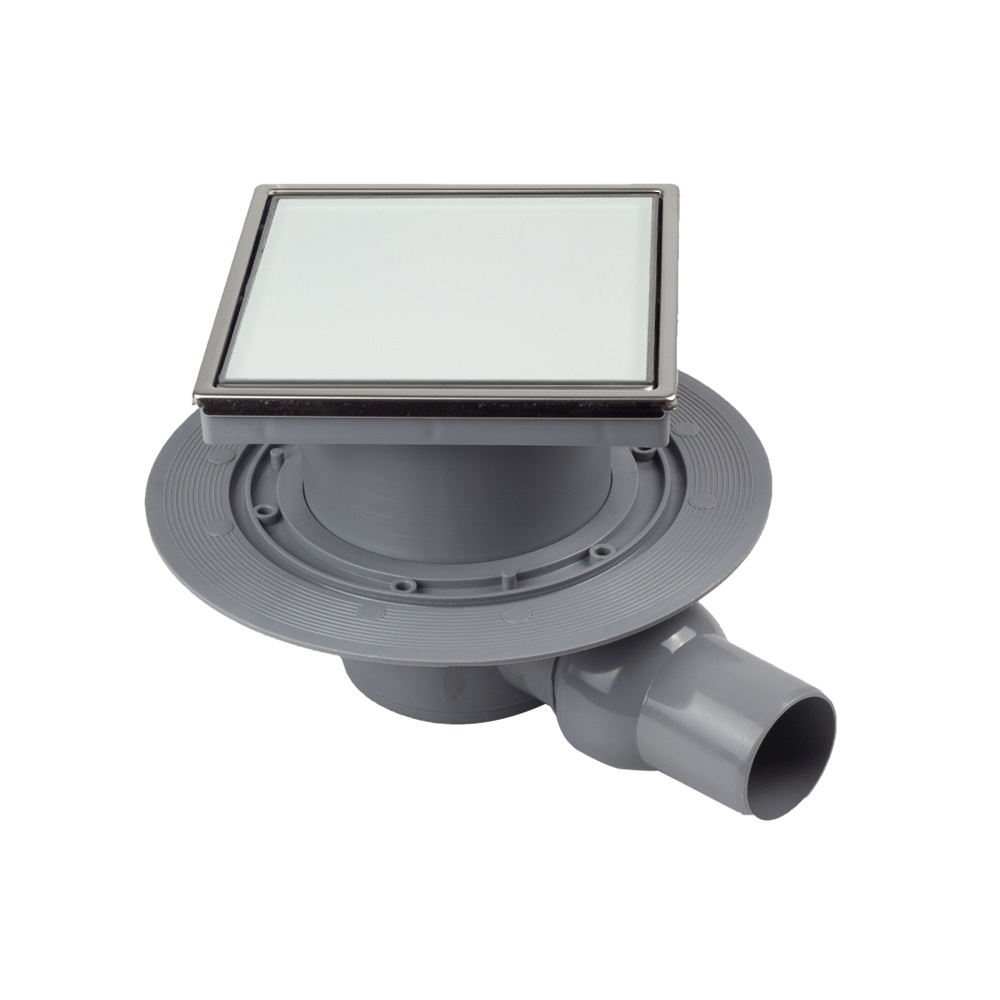 Pestan White Glass Точечный трап 15х15 см, цвет: белый 13000093