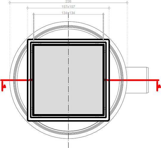 Pestan White Glass Точечный трап 15х15 см, цвет: белый 13000093