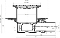 Pestan Drops Mask Точечный трап 15х15 см, цвет: хром 13000072