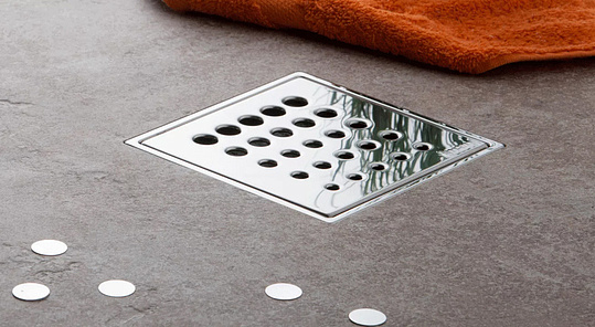 Pestan Drops Mask Точечный трап 15х15 см, цвет: хром 13000075