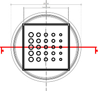 Pestan Drops Mask Точечный трап 15х15 см, цвет: хром 13000075