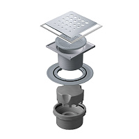 Pestan Drops Mask Точечный трап 15х15 см, цвет: хром 13000075