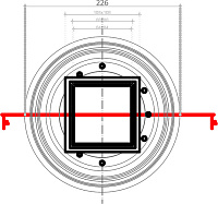 Pestan Dry Ceramic Точечный трап под плитку 10х10 см 13000112