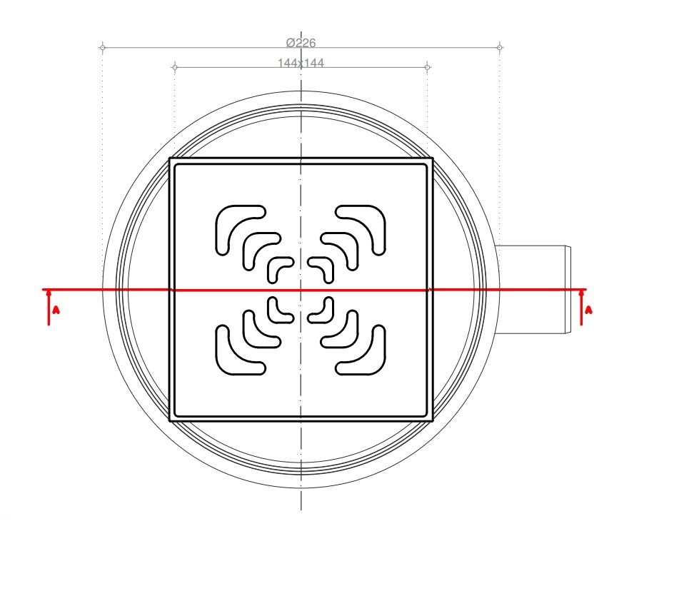 Pestan Square Точечный трап 15х15 цвет:хром 13000006