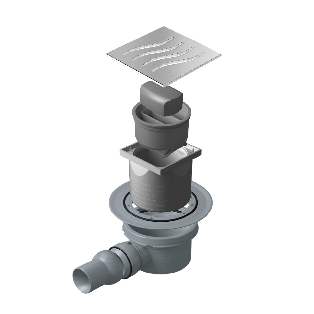 Pestan Dry Точечный трап 10х10 цвет:хром 13000015