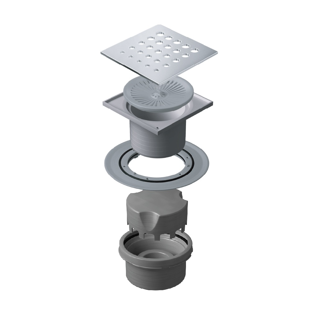 Pestan Drops Точечный трап 15х15 цвет:хром 13000020