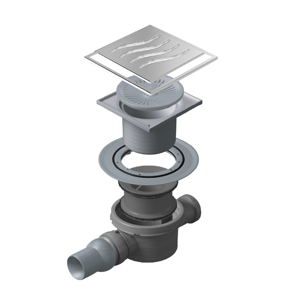 Pestan Tide Mask Точечный трап 15х15 см, цвет: хром 13000071