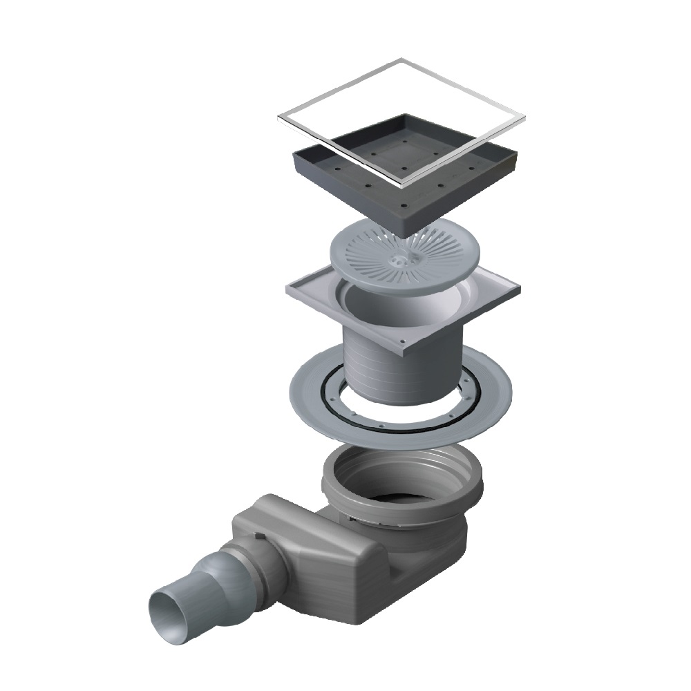 Pestan Ceramic Точечный трап под плитку 15х15 13000088