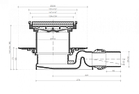 Pestan Black Glass Точечный трап 15х15 см, цвет: черный 13000092