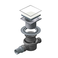 Pestan White Glass Точечный трап 15х15 см, цвет: белый 13000094