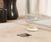 Pestan Black Glass Точечный трап 15х15 см, цвет: черный 13000097