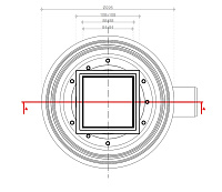 Pestan Plate Точечный трап под плитку 10х10 цвет:хром 13702567