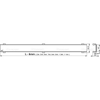 Alcaplast Водоотводящий желоб, 115 см, цвет: хром APZ106-1150