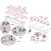 Alcaplast Водоотводящий желоб, 85 см, цвет: хром APZ13-850