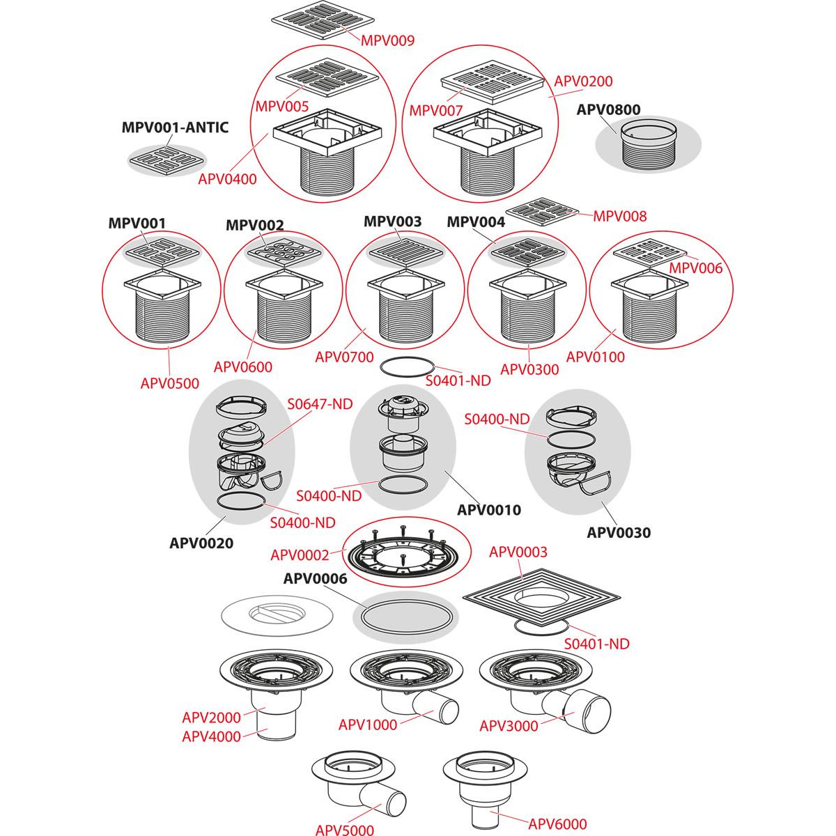 Alcaplast APV Сливной трап 10,5x10,5/5, цвет: хром APV1