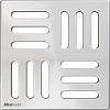 Alcaplast MPV Решетка 10,2x10,2, нержавеющая сталь, цвет: хром MPV004