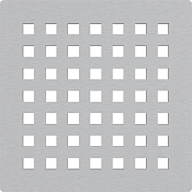 Alcaplast MPV Решетка для cливных трапов 10,2x10,2 см, нержавеющая сталь, цвет: хром MPV014