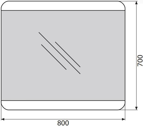 BelBagno Зеркало 80х3хh70 см. SPC-CEZ-800-700-LED-BTN