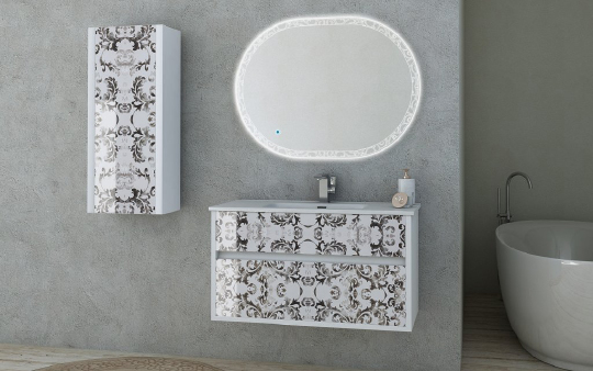 Cezares Зеркало подвесное с подсветкой 100x75h см 44997