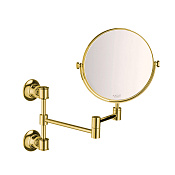 Axor Montreux Косметическое зеркало подвесное, поворотное, 1.7x увелич,, цвет: полированное золото 42090990