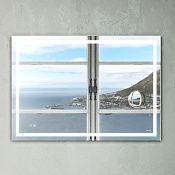 Am.Pm Gem Зеркало 100х70h см, с подсветкой, сенсорный выключатель, 3х кратное увеличение M91AMOX1003WG