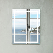 Am.Pm Gem Зеркало 55х70h см, с подсветкой, сенсорный выключатель, 3х кратное увеличение M91AMOX0553WG