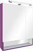 Roca Gap Зеркальный шкаф 70х85 см, с подсветкой, без выключателя, цвет: фиолетовый матовый ZRU9302752