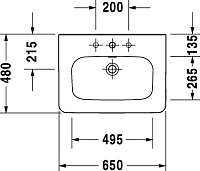 Тумба для комплекта Duravit DuraStyle 65 темный каштан DS638005353