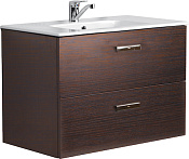 Roca Victoria Nord Тумба под раковину, подвесная 80х45х55h см, с 2мя выдвижными ящиками, цвет: венге ZRU9000031