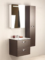 Roca Victoria Nord Тумба под раковину, подвесная 60х45х55h см, с 2мя выдвижными ящиками, цвет: венге ZRU9000027