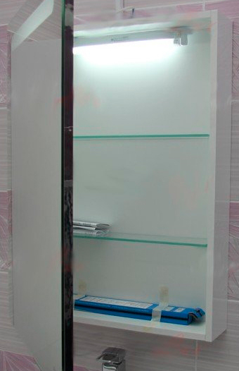 Roca Victoria Nord Black Edition Зеркальный шкаф 60х81 см, подсветка, без выкл., цвет: черный глянец ZRU9000098