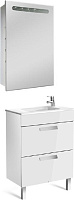 Roca Debba Тумба под раковину напольная 60х36х86,5h см, с 2мя выдвижными ящиками, цвет: белый гляней ZRU9302708