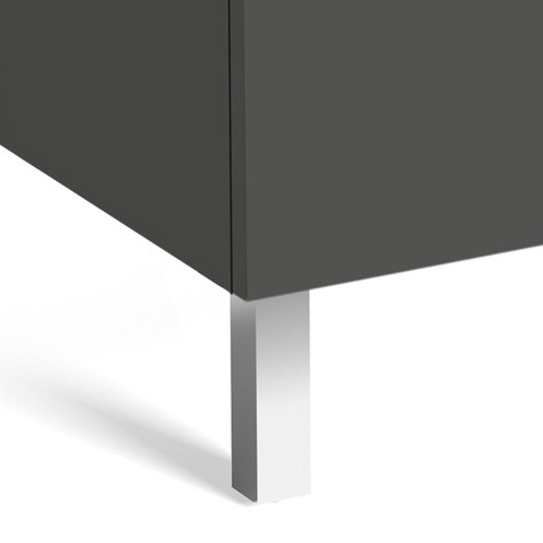 Roca Debba Тумба под раковину, напольная 50х36х86,5h см, 2 створки, ножки, цвет: белый глянцевый ZRU9302710